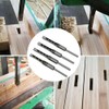 4Pcs Square Hole Drill Bits Woodworking Bearing Steel Wood Drilling