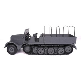 DCD 1/43 Scale 9-18 Ton FAMO AFV Gray German Army Diecast Model Metal Plastic Military Collectible Toy by Militaria Die Cast