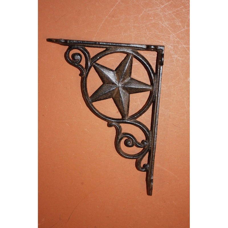 Set of 4 Lone Star Shelf Brackets Heavy Cast Iron