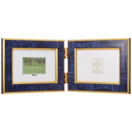 F-TP-152-B Resin Photo Frame / L Horizontal 2 Sided / Blue - [Electronics]