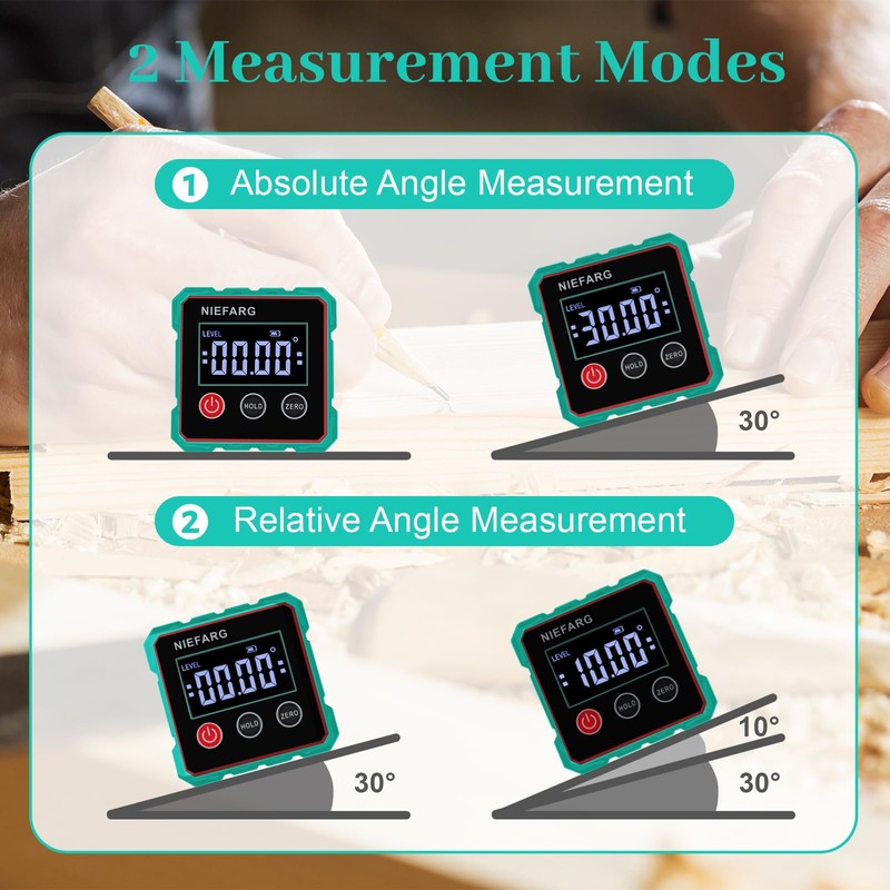 Digital Angle Finder with Laser, Table Saw Blade Angle Gauge,