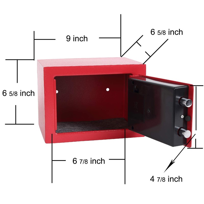 Yuanshikj Electronic Deluxe Digital Security Safe Box Keypad Lock Home