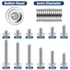 MewuDecor M6-1.0 x 14mm Flanged Button Head Socket Cap Screws