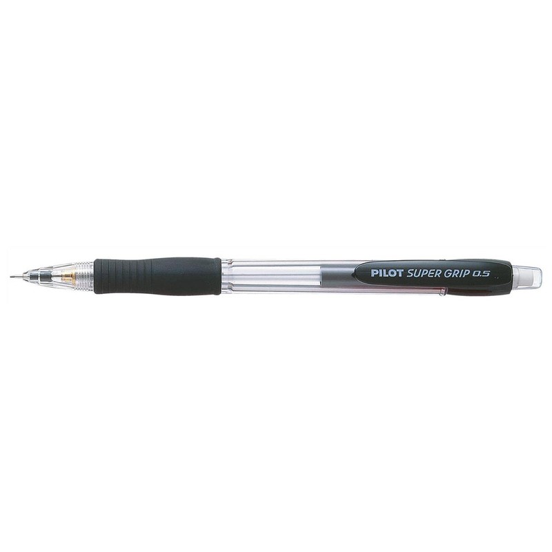 PILOT H-185SL Super Grip Mechanical Pencils 0.5 mm Black Body