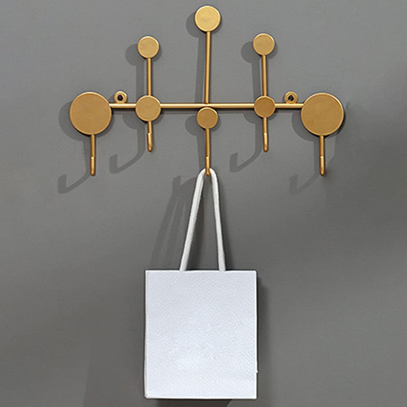 Tongdejing Wall Mounted Coat Hooks, Wall Mounted Cloakroom Nordic Style