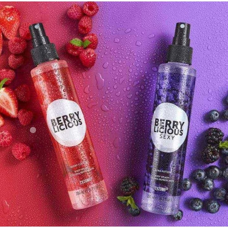 Cyzone Berrylicious Berry Cocktail Refreshing Body Splash 6.7 fl. oz.