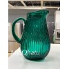IKEA New IKEA SALLSKAPLIG Glass Pitcher, Green 2 L (68