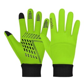 3S SPORTS Kids Children Boys Girls Cycling Winter Gloves Warm Gloves Touch Screen Anti-slip Thermal Gloves (Fluorescent, 2XS)