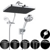 Hibbent Upgraded 5-spray 13'' Shower Head, High Pressure Rainfall Shower