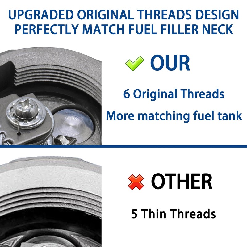 FIQAPJ 2 3/8" Locking Diesel Fuel Cap Compatible with 2002