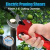 Electric Pruning Shears Cordless, 1.6"(40mm) Cordless Pruner, 2Pcs 2000mAh Battery