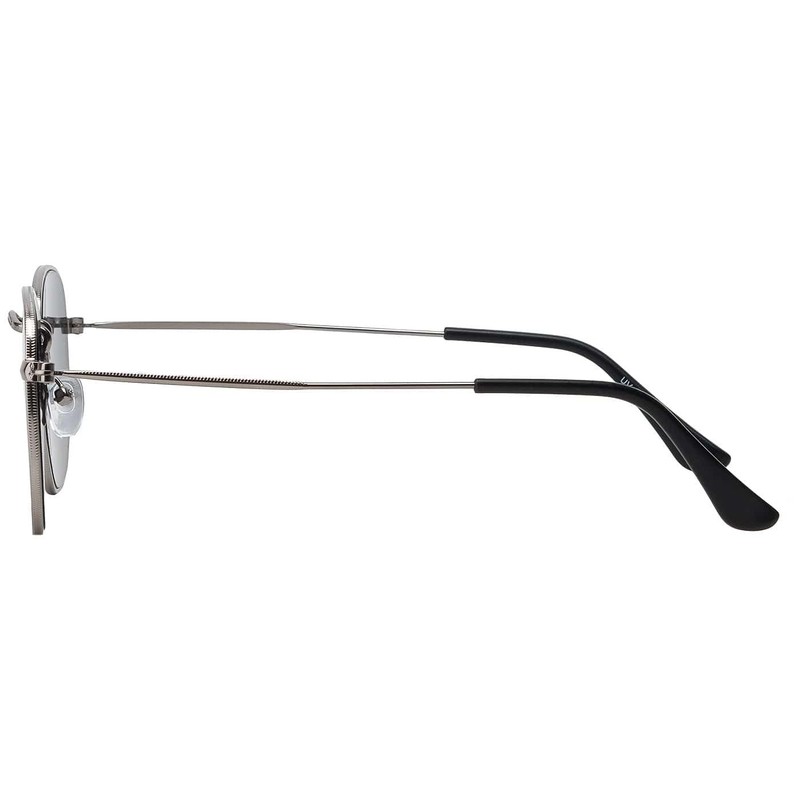 30561 Unisex Sun Glasses Square Pilot Shape Metal Frame, black-anthracite