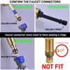 Quick Connect Faucet Water Supply Lines, 12 Inch, Widespread Bathroom