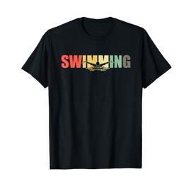 Retro Swimming swimmer - Vintage Swimmer Swimming T-Shirt