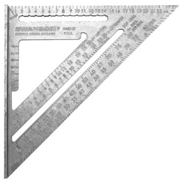 Swanson NA202 Metric Speed Square Layout Tool (Aluminum)
