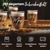 ElbFuchs Double-Walled Latte Macchiato Glasses Mr & Mrs 2 x