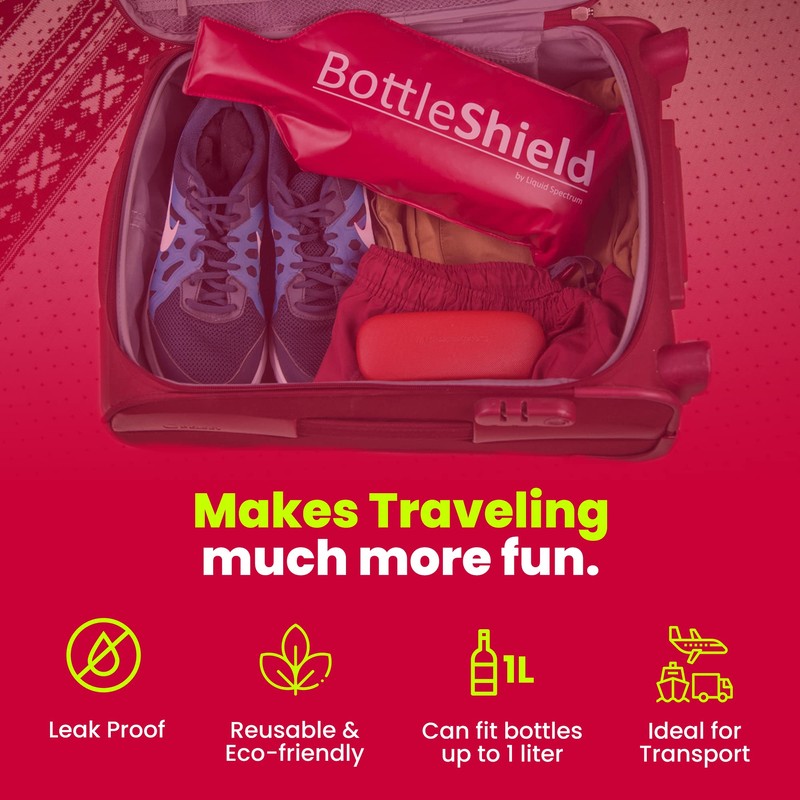 3 Pack Reusable Wine Protector Travel Bag by Bottle Shield