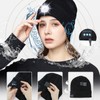 LED Beanie Hat with Headphones Wireless Black Musical Knitted Cap