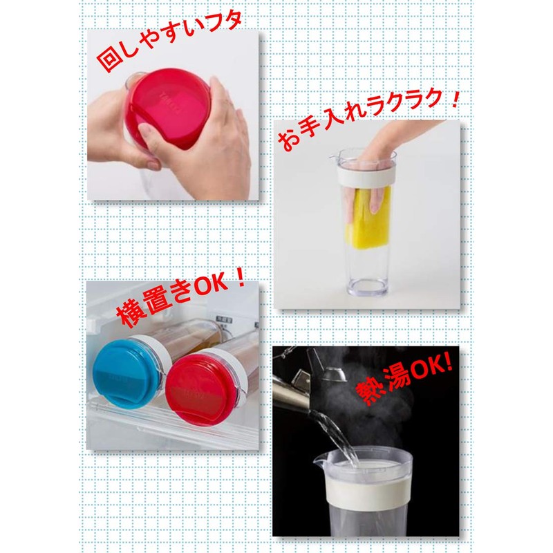 Takeya Chemical Industry Cold Water Bottle Ice Berry 1.1 L