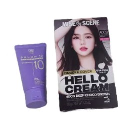 NEW Mise-en-scène Hello Cream Double Cover 120G dyeing Mystic Black and 5 other types / NEW염색+새치겸용 미쟝센 헬로크림 더블커버 120G 염색 미스틱블랙 외 5종