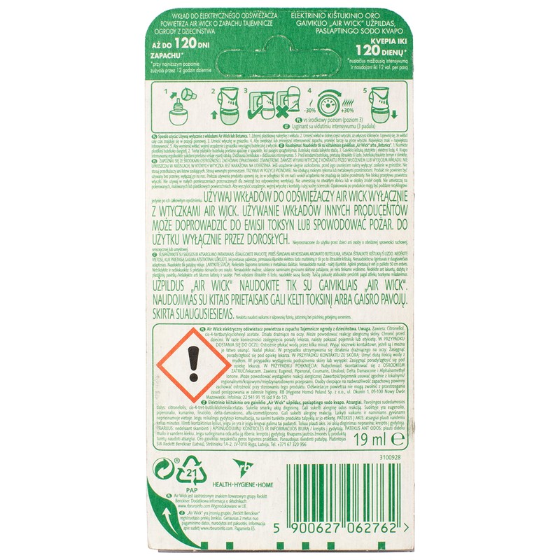 6 X AIR WICK PLUG IN OIL REFILLS - MYSTICAL