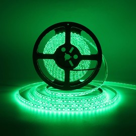 600 LEDs Light Strip Waterproof, SUPERNIGHT 16.4FT Green LED Rope Lighting Flexible Tape Decorate for Bedroom Boat Car TV backlighting Holidays Party (Green)