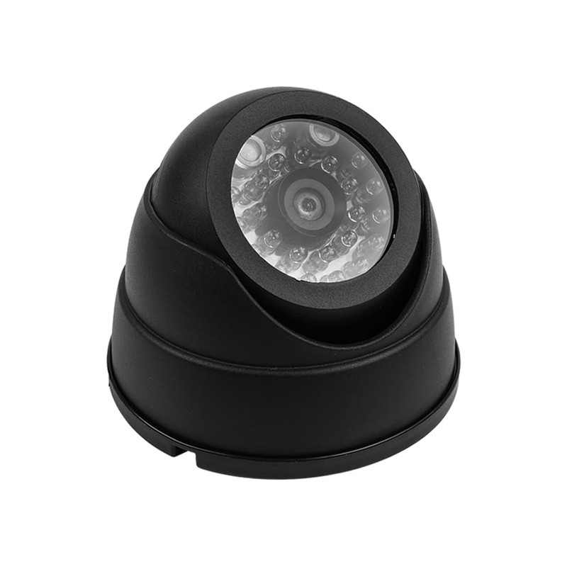 Laroal 2pcs Dome Simulation Surveillance With Flashing LED Light Indoor