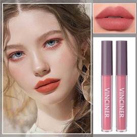 GECOMO FRUIT LIP GLOSS MATTE LONG LASTING 3 COLORS VELVET TEXTURE MOISTURIZING LIPSTICK LIPSTICK VINCINER-VC004-A
