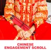 LOGOFUN 2 Pcs Chinese Engagement Scroll Wedding Letter Scroll Wedding