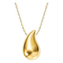 Sofia Milani - Women's Necklace 925 Silver with Zirconia Stones - Drop Pendant, Gold, No Gemstone