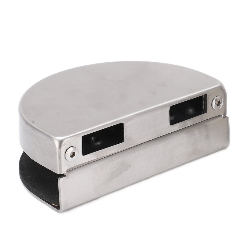 Glass Door Lock 97x65mm Split Type Brushed Polished Surface Replacement