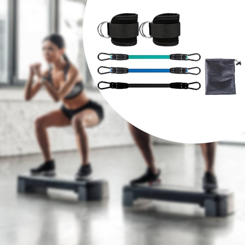 Generic 3x Ankle Resistance Bands, Ankle Bands, Workout Bands with