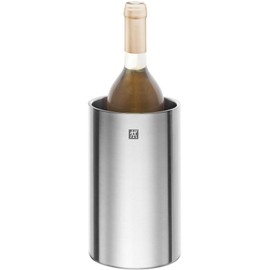 Zwilling 37900-004 - Enfriador de vino doble sommelier, aislamiento frío, aspiradora, doble capa, acero inoxidable