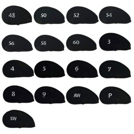 Daiya Golf HC-411 Iron Cover 411, Sold Separately, Black (58)