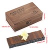 70PCS Vintage Wood Alphabet Rubber Stamps Set in Reusable Wooden