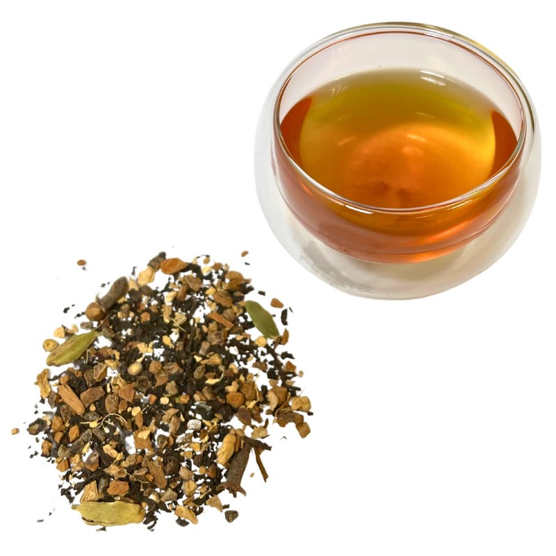 Organic Masala Chai Black Tea Loose Leaf, 2.5 Oz Resealable
