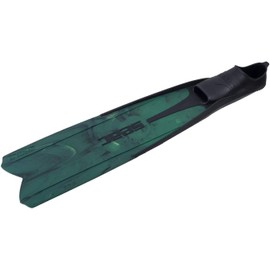 SEAC Shout Adult Long Fins for Scuba Diving, Freediving and Spearfishing, Camo Green, 4.5-5