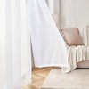 Voile Curtains in Linen Look, Transparent for Living Room, Bedroom,