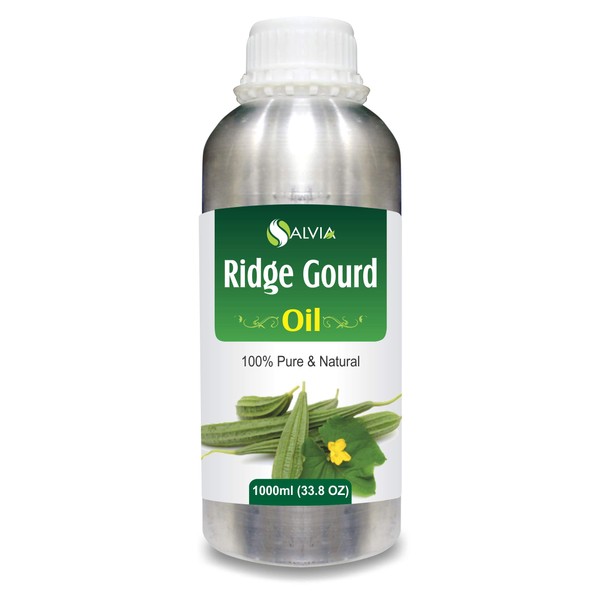 Ridge Gourd (Lufa Acutangula) Carrier Oil Premium 100% Pure Natural Carrier Cold Pressed Aromatherapy Therapeutic Oil 1000ml/33.8 fl oz