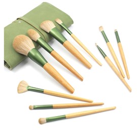 Lyaciomn 10 Pieces Full Makeup Brushes Foundation Brush Nose Shadow Brush Soft Fiber Hair