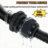 20 Pcs 1/2 NPT Black Nylon PA66 IP68 Waterproof Adjustable