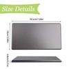 UFURMATE 2PCS Dark Grey Screwless Blank Wall Plate Plastic One-Piece