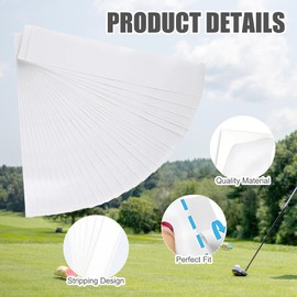 GMHLLES 20 Pcs Golf Grip Tape, 5 * 22cm Non Slip Golf Club Grip Tape with Scraper, Easy Application Double Sided, Kit for Club Regripping