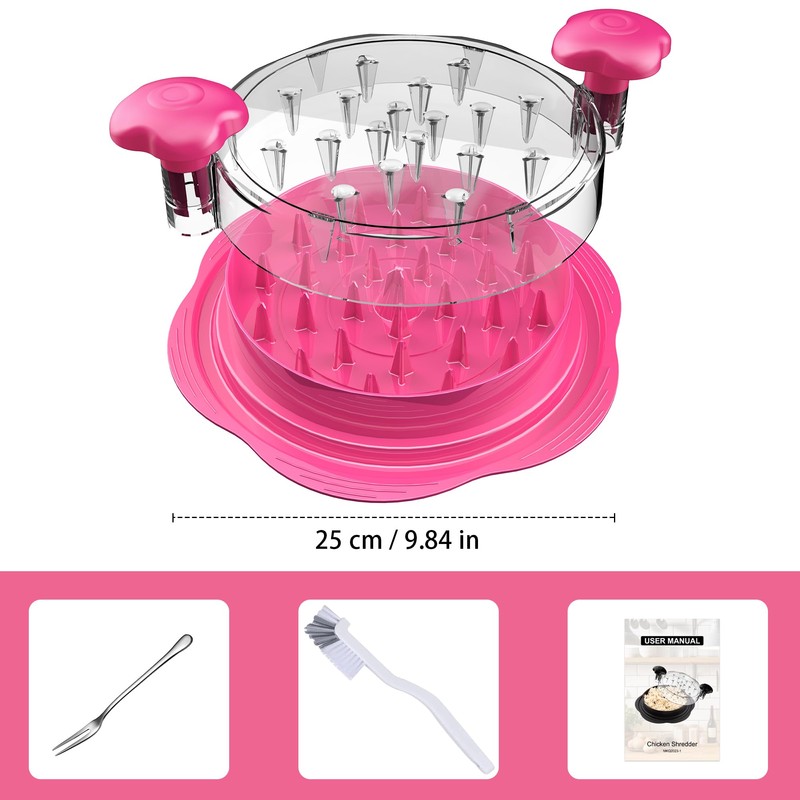 SURETIVIAN Chicken Shredder Large Chicken Breast Shredder Tool Twist with
