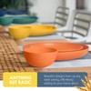 Teivio 32-Piece Kitchen Plastic Wheat Straw Dinnerware Set, Service for