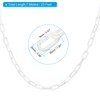 PATIKIL 0.3" Diameter 23Ft Length Plastic Chain Barrier, Safety Link