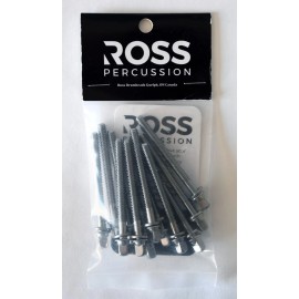 Ross 2 1/4 Inch Percussion Tension Rods for Drums Hardware 12 Pack Unopened
