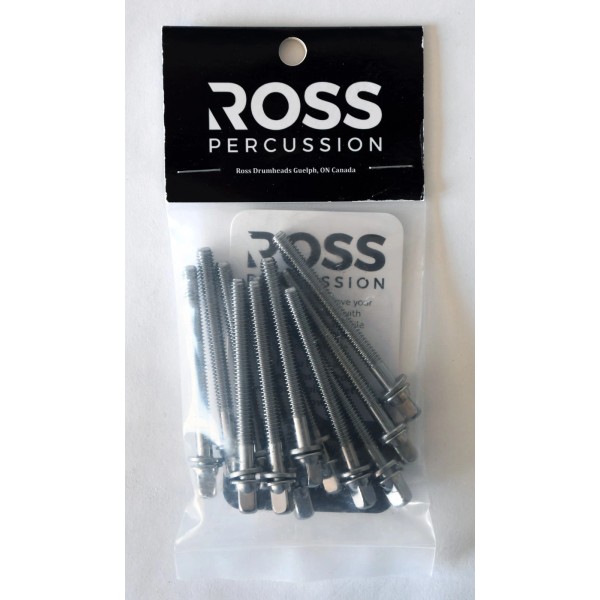 Ross 2 1/4 Inch Percussion Tension Rods for Drums Hardware