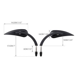 TCMT 8mm Black Rear-View Mirrors Fit For Harley Road King CVO Road Street Tri Glide Sportster XL1200 XL883 XG500 XG750 Heritage Softail Dyna Low Rider Fat Boy