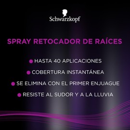 Schwarzkopf Retocador de raiz, negro, 120 Ml
